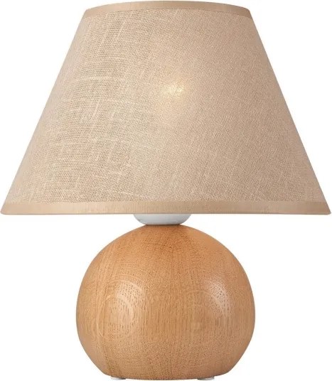 Lampada da tavolo JUTA 1xE27/60W/230V quercia/beige