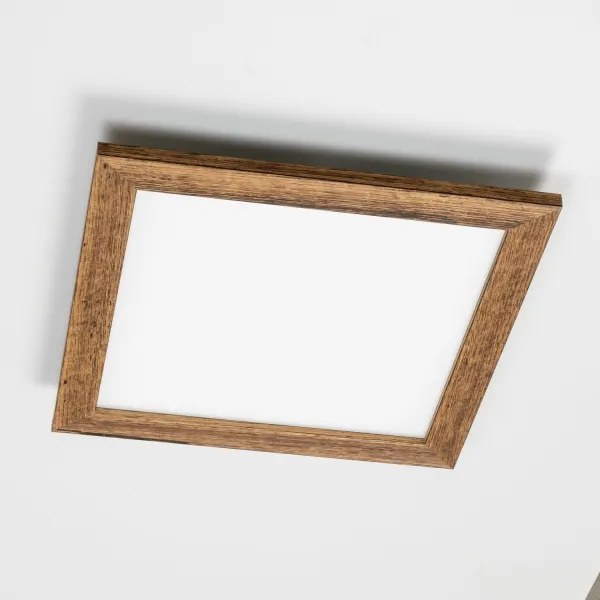 Brilagi - Plafoniera LED SLIMFRAME WOOD LED/36W/230V 49,5x49,5 cm marrone