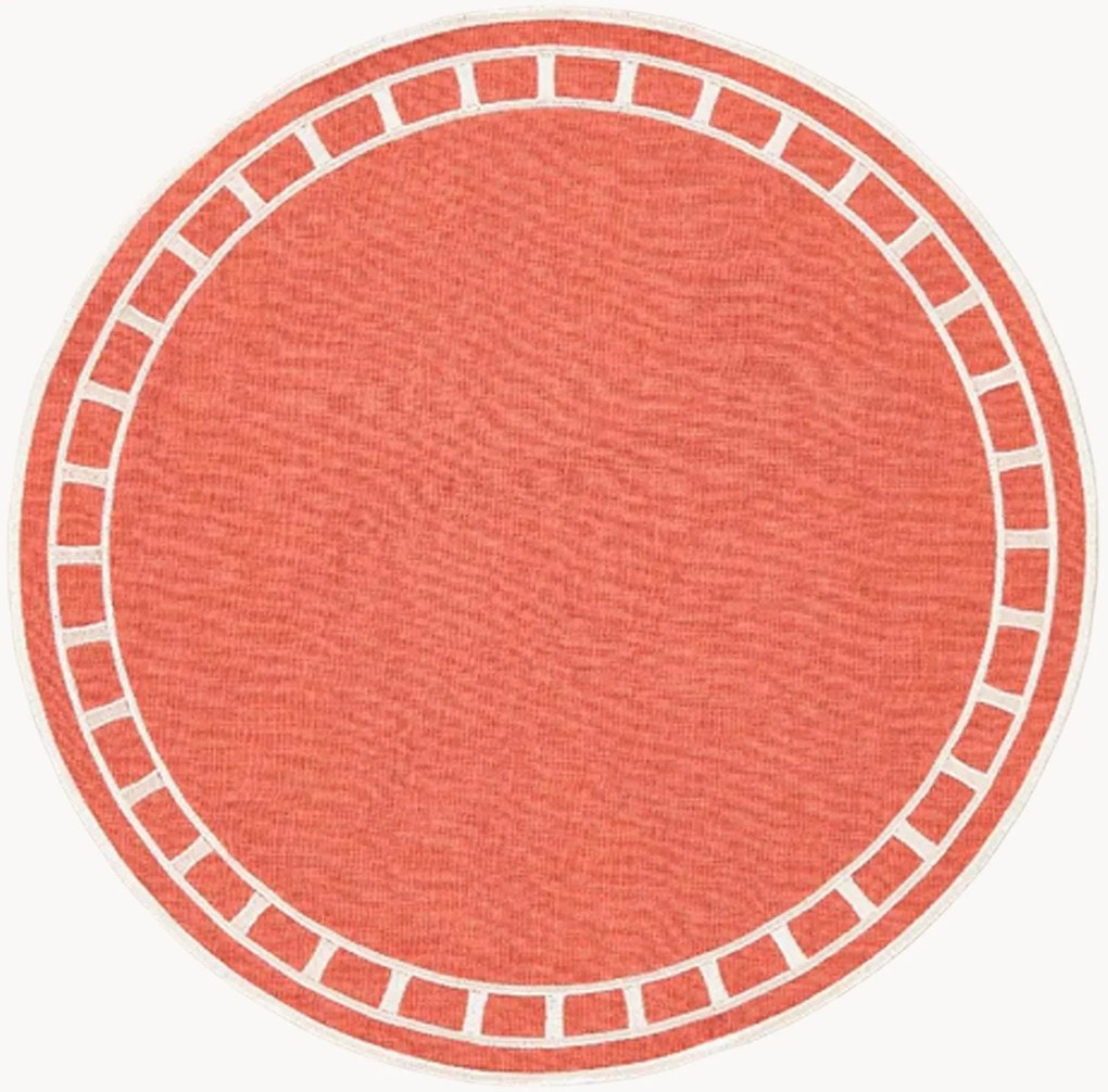 Tovaglietta rotonda con bordo ricamato Marim