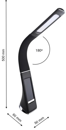 Lampada da tavolo LED dimmerabile con display GALA 1xLED/6W/230V