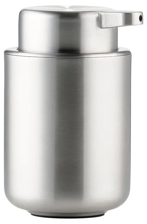 Dispenser per sapone color argento opaco in acciaio inox 300 ml Ume – Zone
