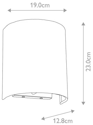 Elstead DL-COOPER-S-IV-AB - Applique da parete COOPER 1xE27/60W/230V oro