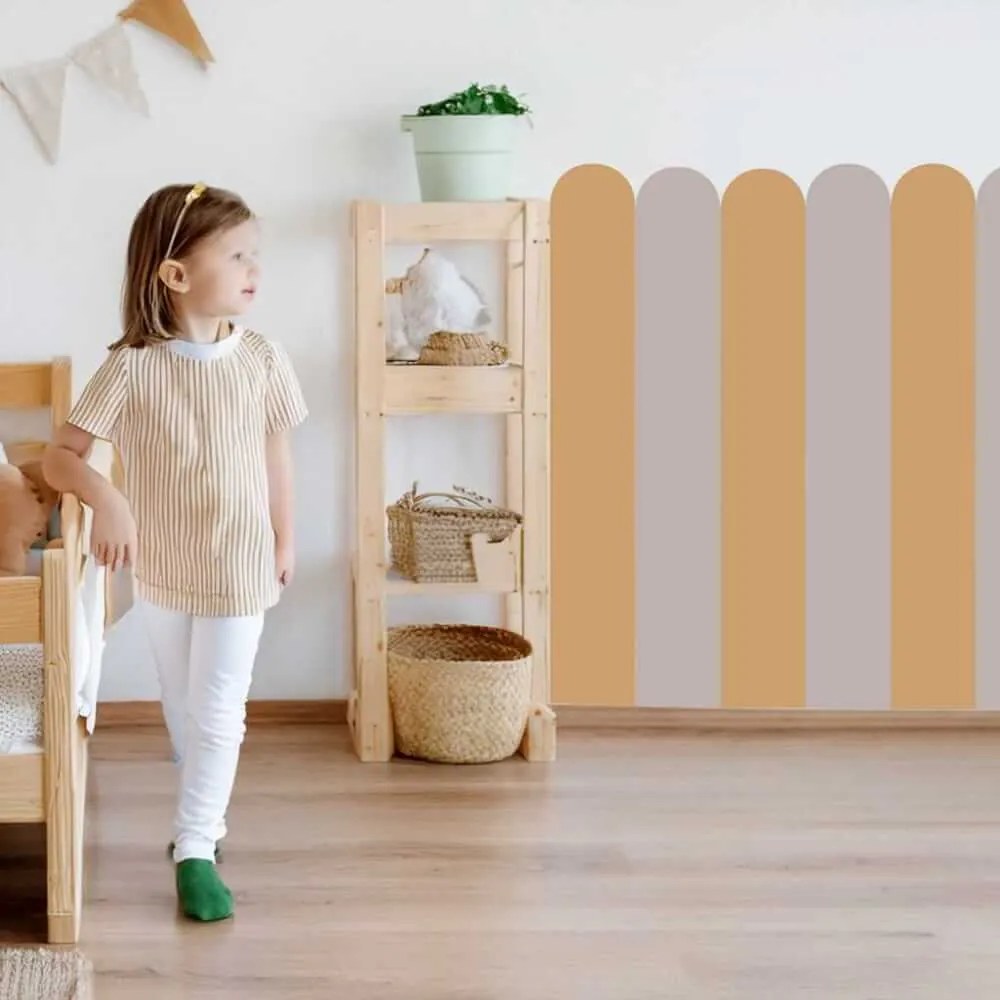 Adesivo murale Arco - Sandy Garden (colore caldo e terroso per lo stile boho) | Inspio
