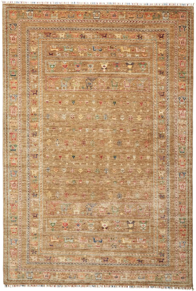 Samarkand Tappeto orientale 300x210 Verde (Pakistan) Annodato A Mano