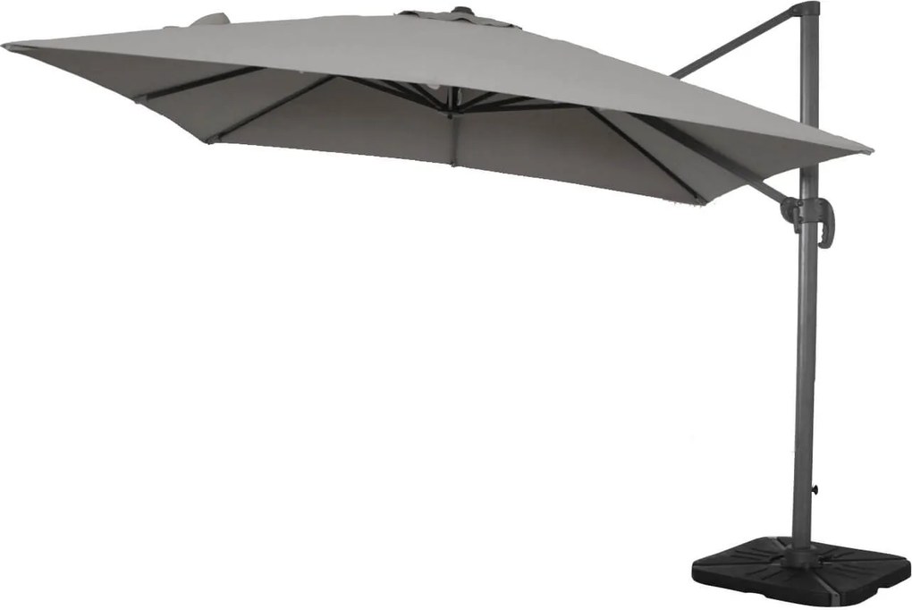 BACTRUS - ombrellone da giardino decentrato 3 x 4 m