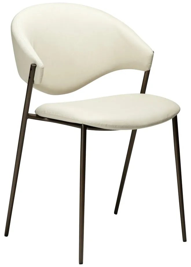 Sedia da pranzo avorio in similpelle Zone – DAN-FORM Denmark