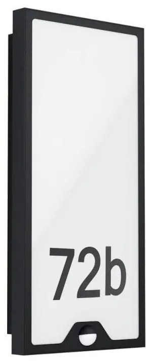 Eglo 780421 - Lampada LED per numero civico con sensore CASAZZA LED/16W/230V IP44
