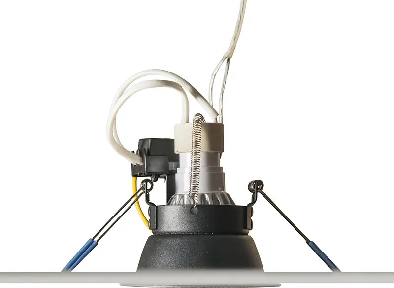 Faretto da incasso moderno Smart nero incl. WiFi GU10 - Dept