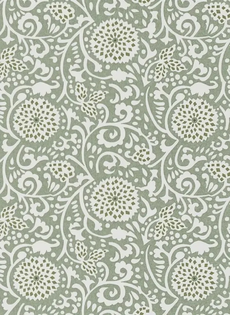 Designers Guild Carta da parati Shaqui - Vintage Green
