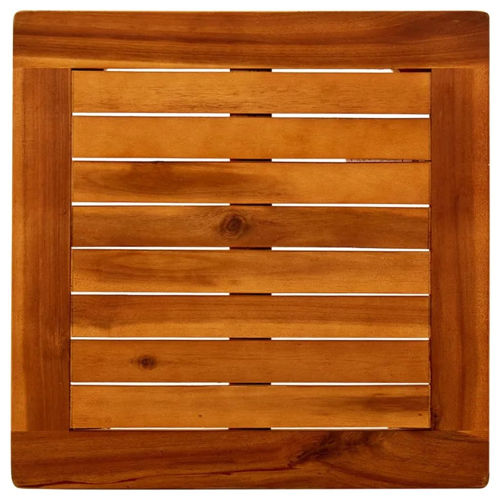 Tavolino da giardino 45x45x36 cm in legno massello di acacia