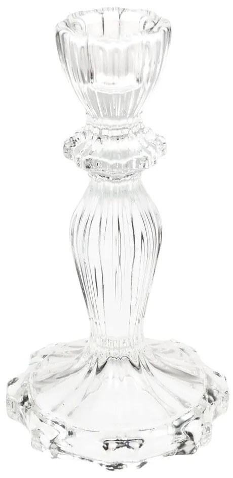 Candeliere alto in vetro trasparente - Rex London