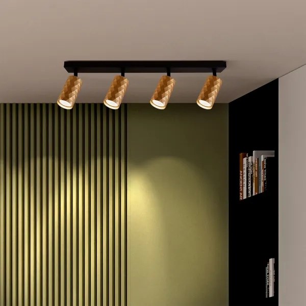 Brilagi - Faretto LED RGBW dimmerabile SELE DIAMANT 4xGU10/4,8W/230V dorato