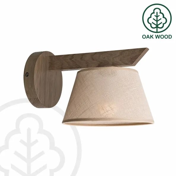 Brilagi - Lampada da parete LED ANTHONY 1xE14/40W/230V noce/beige