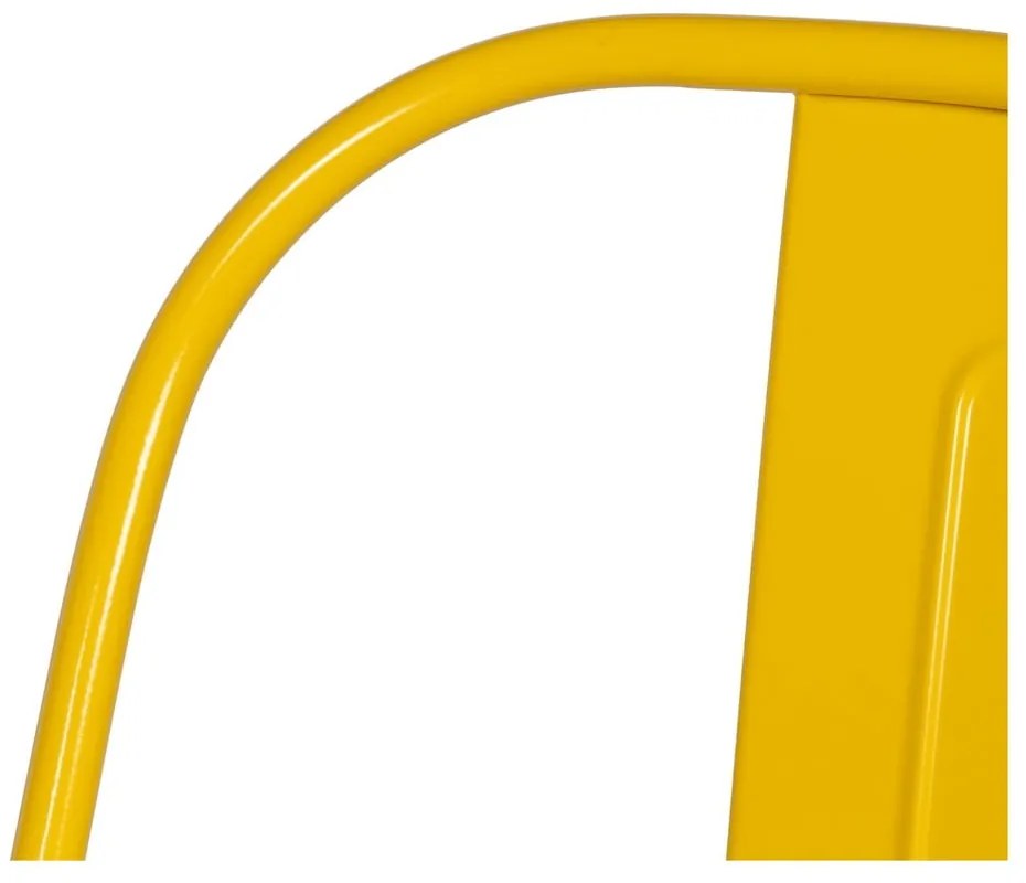 Set di 2 sedie da pranzo gialle in metallo - Ixia