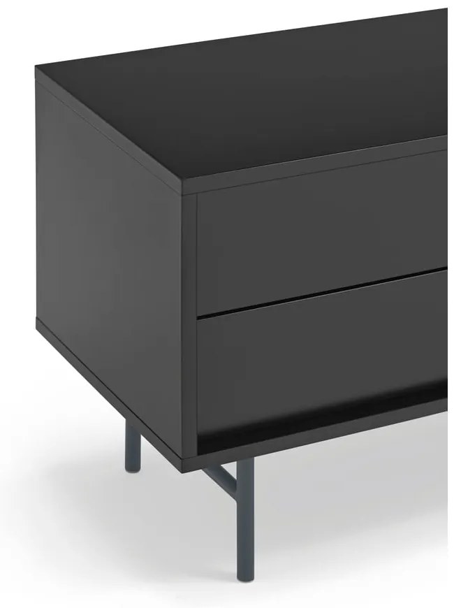 Tavolo TV nero-antracite 180x56 cm Nube - Teulat