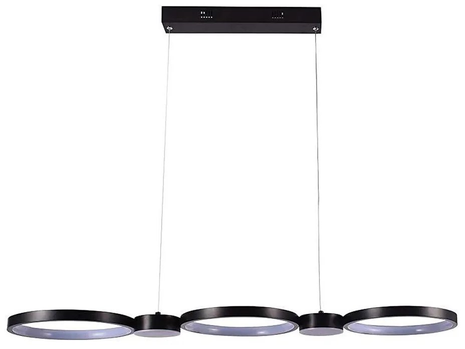 Lampadario LED a sospensione con filo LED/38W/230V 3000K nero