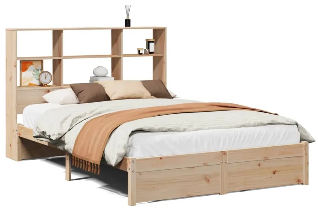 Letto libreria senza materasso 150x200 cm in legno di pino
