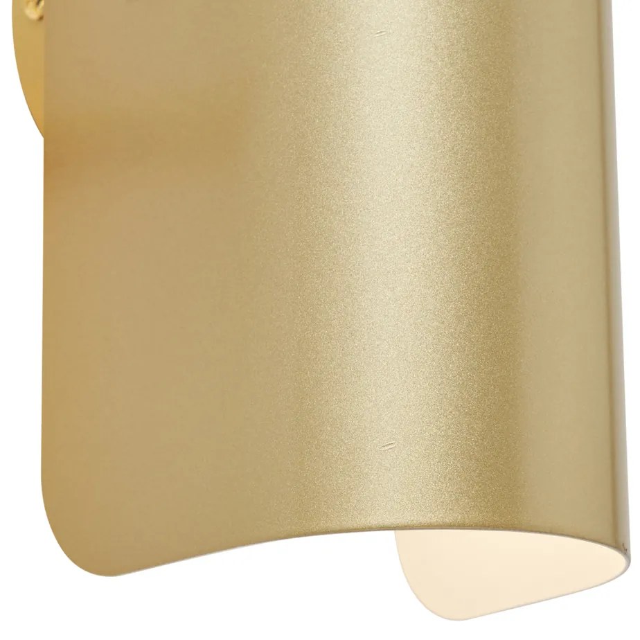 Lampada da parete moderna oro 2 luci - Gotthard