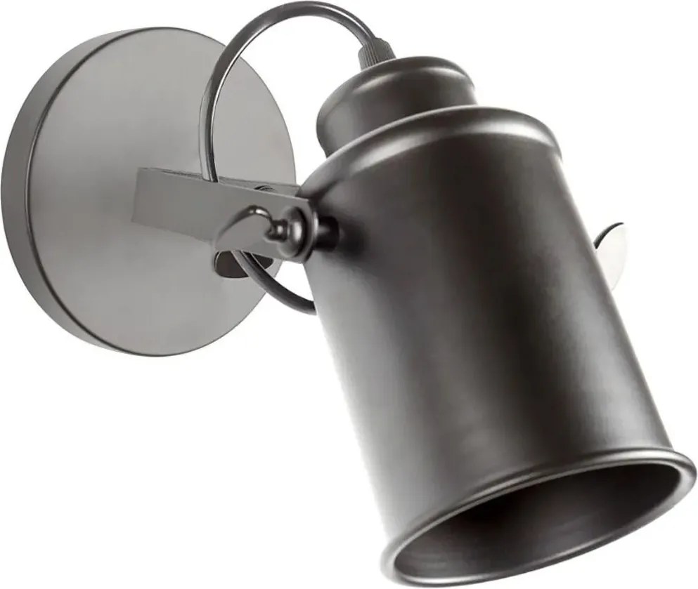 Riflettore lampada mobile spot da soffitto di parete nero E27 APP486-1C