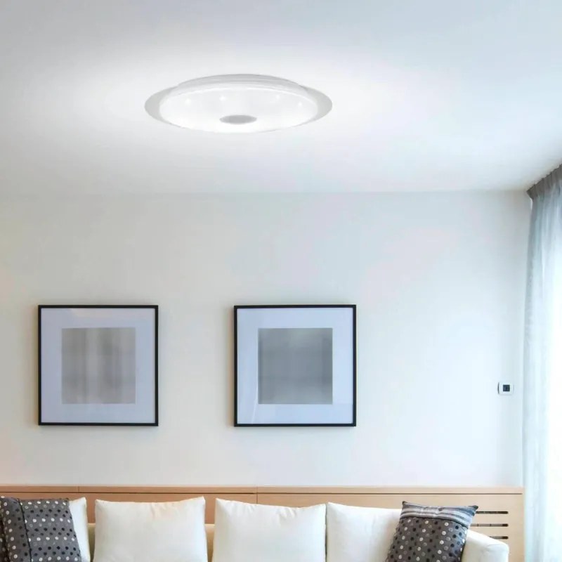 Plafoniera LED Moratica - A Ø 57 cm bianco IP20 bianco caldo, 3900 lumen EGLO