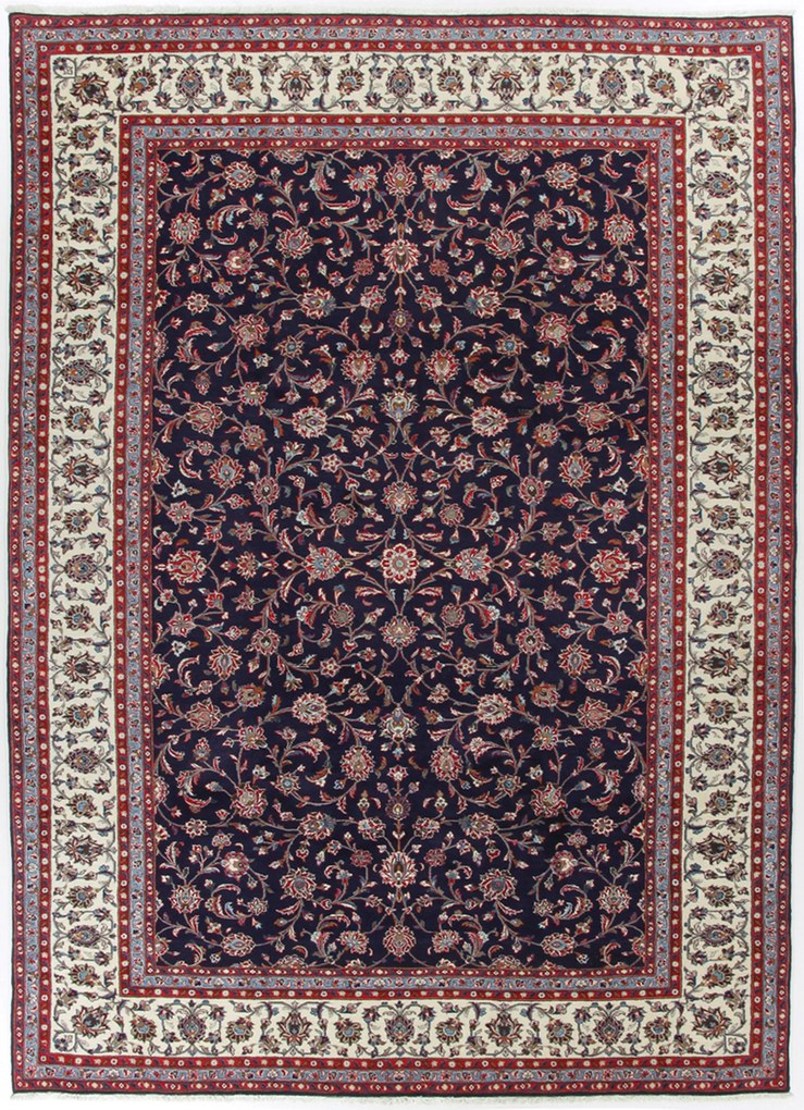 Kashan Tappeto 350x250 (Iran) Annodato A Mano