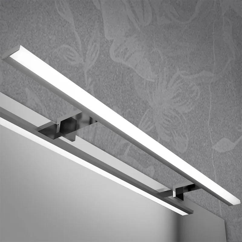 Specchio bagno 105x70 cm reversibile con luce LED naturale