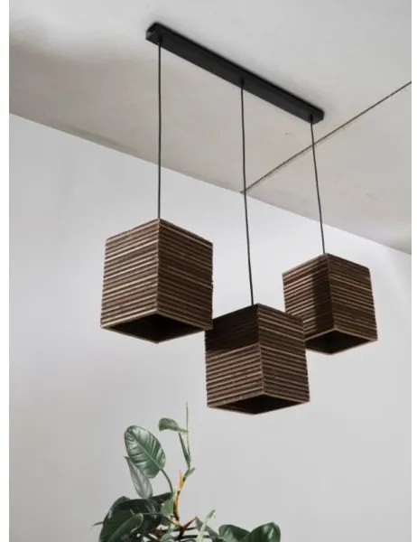 Ledvance - Lampadario a sospensione con filo DECOR CARDBOARD 3xE27/15W/230V