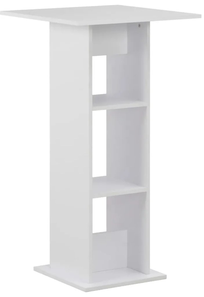 Tavolo Da Bar Bianco 60x60x110 Cm /