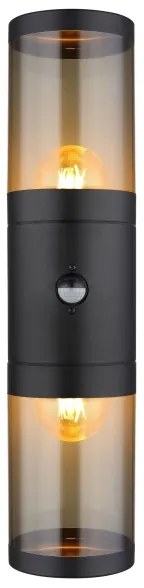 Globo 32014-2BS-Applique da esterno con sensore XELOO 2xE27/40W/230V IP44