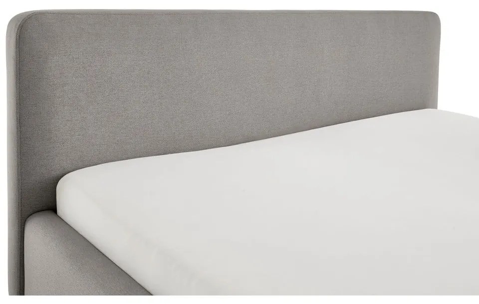 Letto matrimoniale imbottito grigio chiaro rete non inclusa 180x200 cm Mattis – Meise Möbel