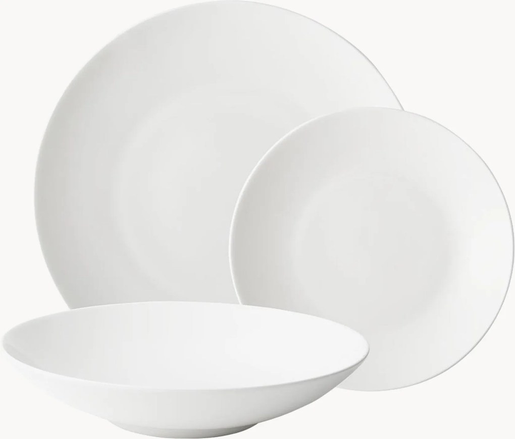 Servizio di piatti in porcellana Premium, 4 persone, set da 12