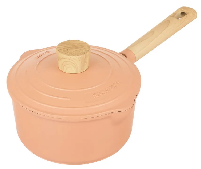 Casseruola 18 cm con coperchio rosa Pot Art