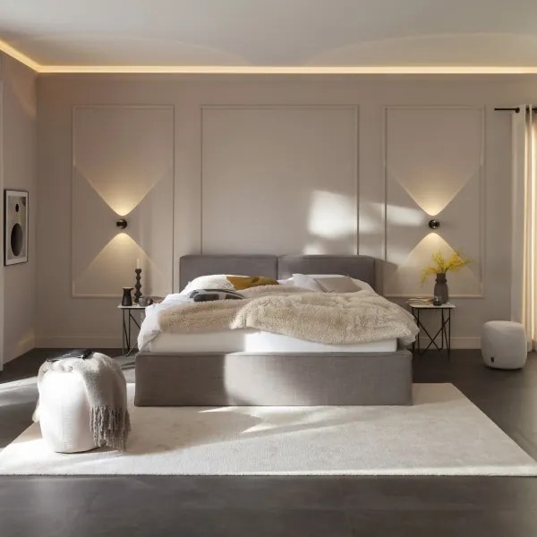 Schöner Wohnen 19331-18 - Lampada da parete LED CHIA 2xLED/2W/230V, nero