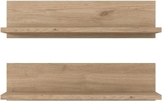 Set 2 Mensole A Parete 60 Cm Effetto Legno Delia