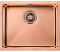 Lavello IRIDE F3 1 vasca ACCIAIO INOX Finitura: COPPER BRONZE, incasso: slim, sottotop e filotop, 57X45 prof. 19 012258.L29.X0.01.2022