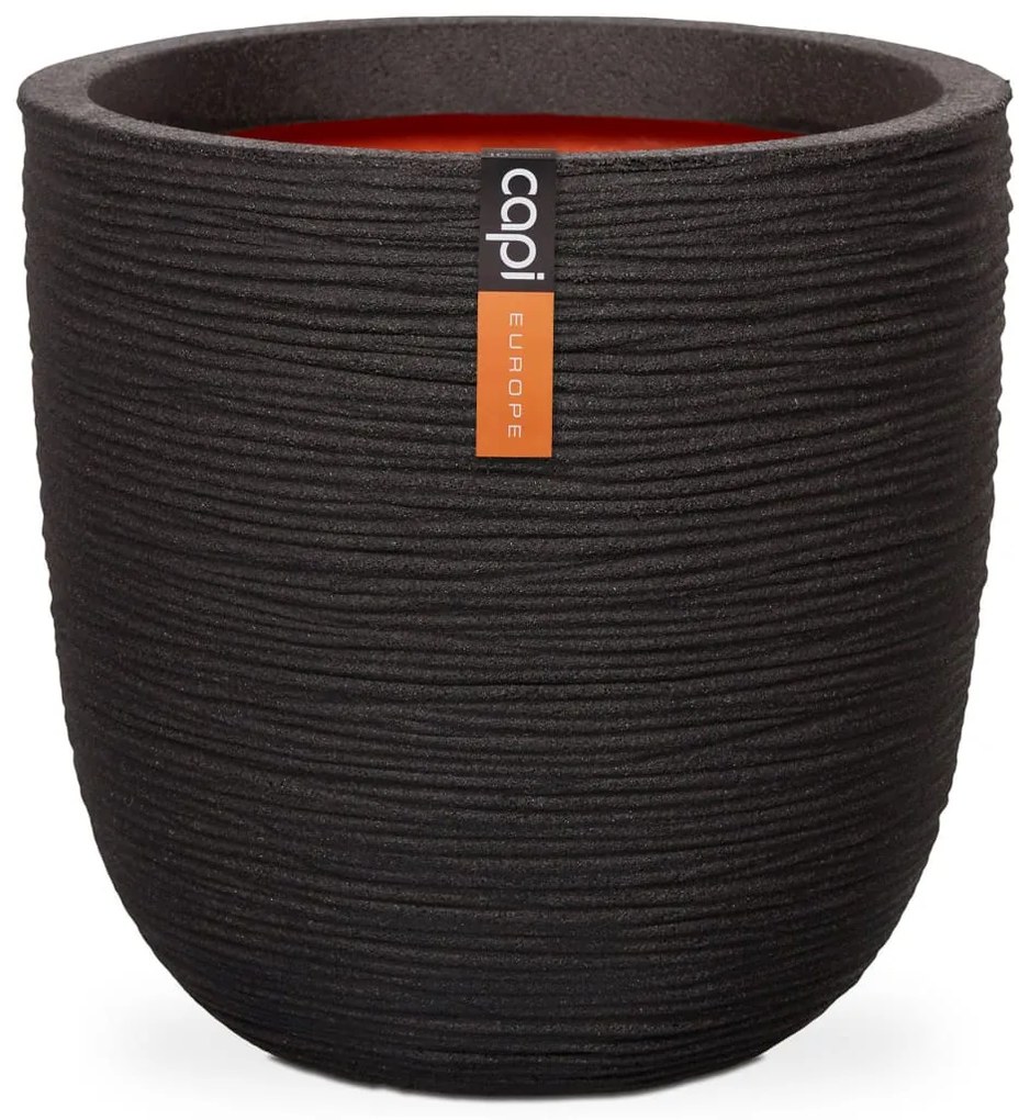 Fioriera Nature Rib Rotonda 35x34 Cm Nera Kblr932 /