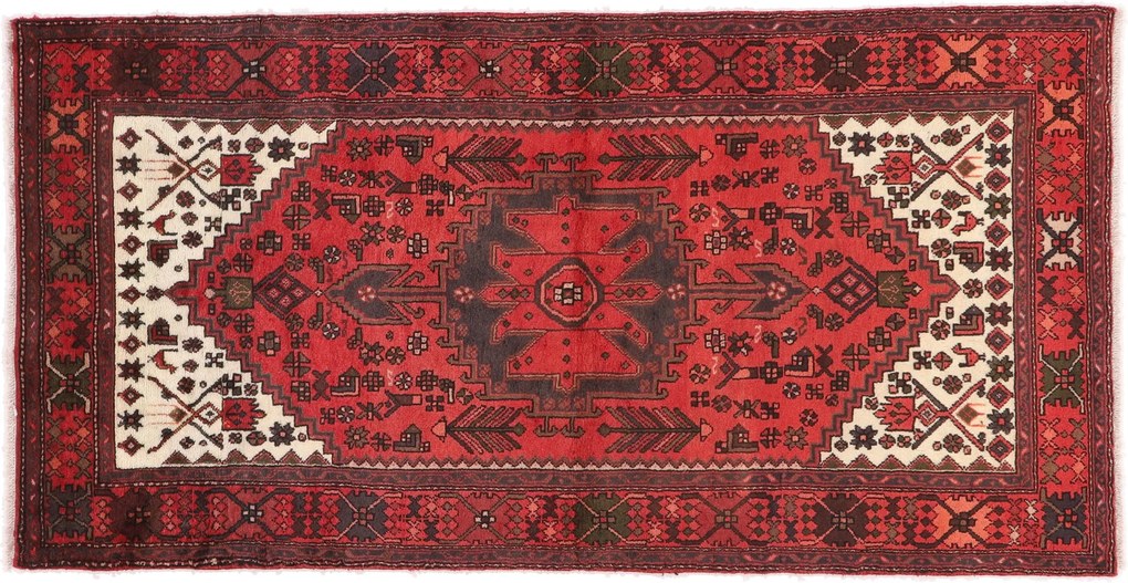 Hamedan Tappeto 120 x 240 (Iran) Annodato A Mano