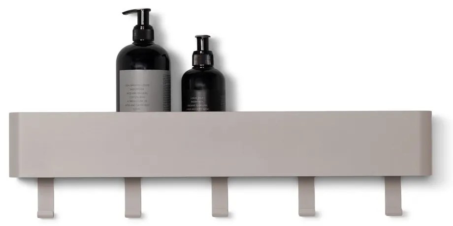 Mensola da bagno da parete grigio tortora in acciaio Multi – Spinder Design