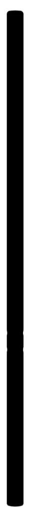 Testiera in metallo nero 193 cm