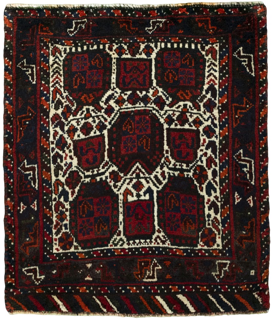 Shiraz Tappeto persiano 70x80 Rosso (Iran) Annodato A Mano