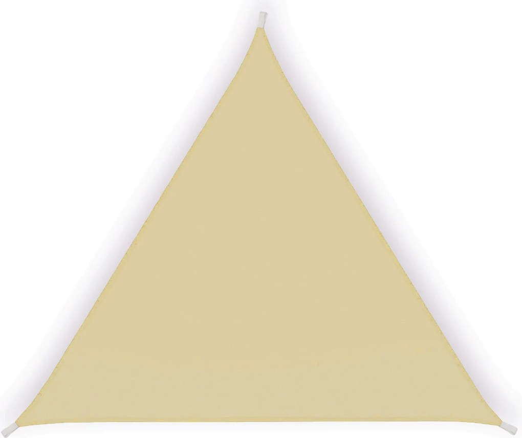 Tenda a Vela Ombreggiante Triangolare 5x5x5m in Poliestere Beige...