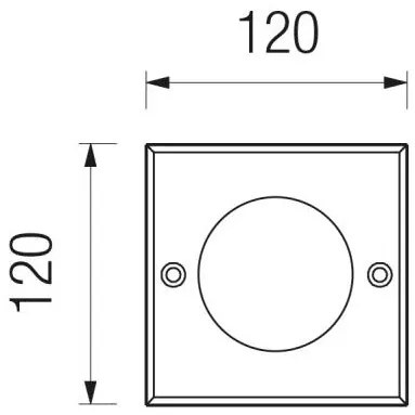 Geo Ø120 60 Led Bianco 6,5W Gx53 650Lm 4000K Copertura In Acciaio Inox