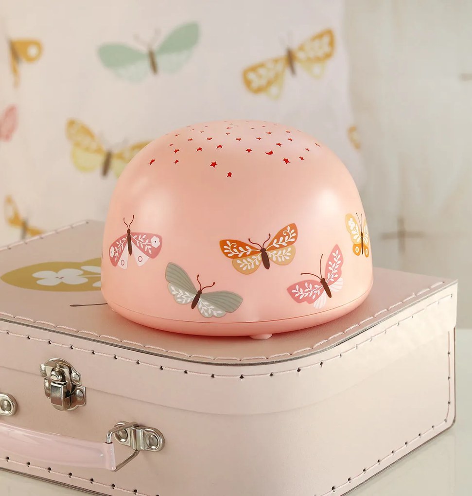 A Little Lovely Company - lampada con proiettore - farfalle