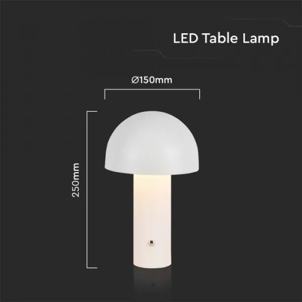 LED Lampada da tavolo ricaricabile dimmerabile LED/1W/5V 3000-6000K 1800 mAh bianco