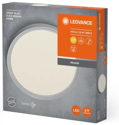 Ledvance - Plafoniera LED con sensore PLATE LED/32W/230V 3000K