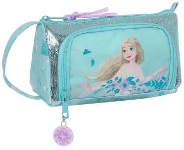 Astuccio per la Scuola con Accessori Frozen Hello spring Azzurro Chiaro 20 x 11 x 8.5 cm (32 Pezzi)