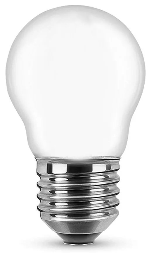 Lampadina Led Opaca a Filamento E27 G45 a sfera 6W Bianco neutro 4000K Novaline