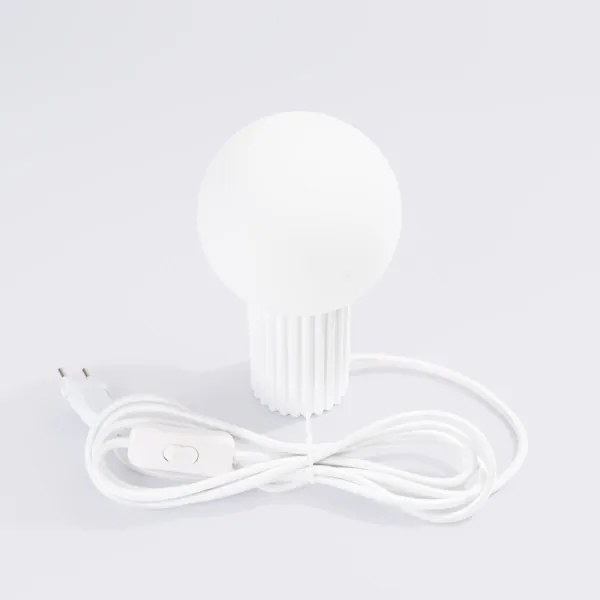 Sollux SL.1711 - Lampada da tavolo HALO 1xG9/8W/230V diametro 12 cm bianco