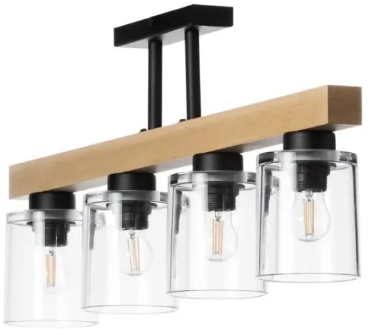 Lampadario a plafone RUSTIC RADIANCE 4xE27/60W/230V