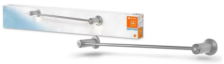 Ledvance - Porta asciugamani con LED retroilluminazione 6xAAA IP44